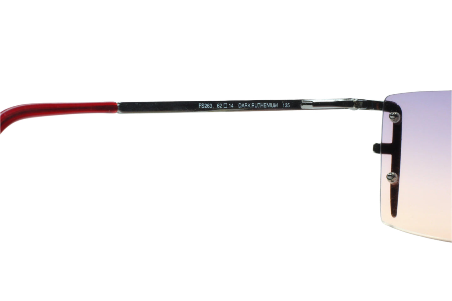 Fendi FS263 Dark Ruthenium Silver Rimless Luxury Italy Sunglasses -Ma Optical Frames ABC Optical sunglasses