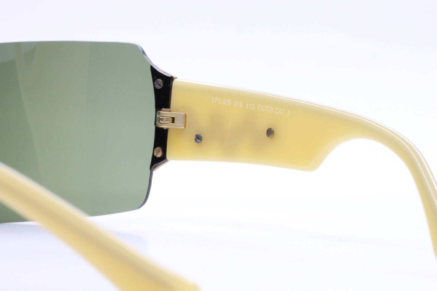 Cesare Paciotti CPS026 Creme Shield Crystal Stones Designer Sunglasses -Wo Optical Frames ABC Optical sunglasses