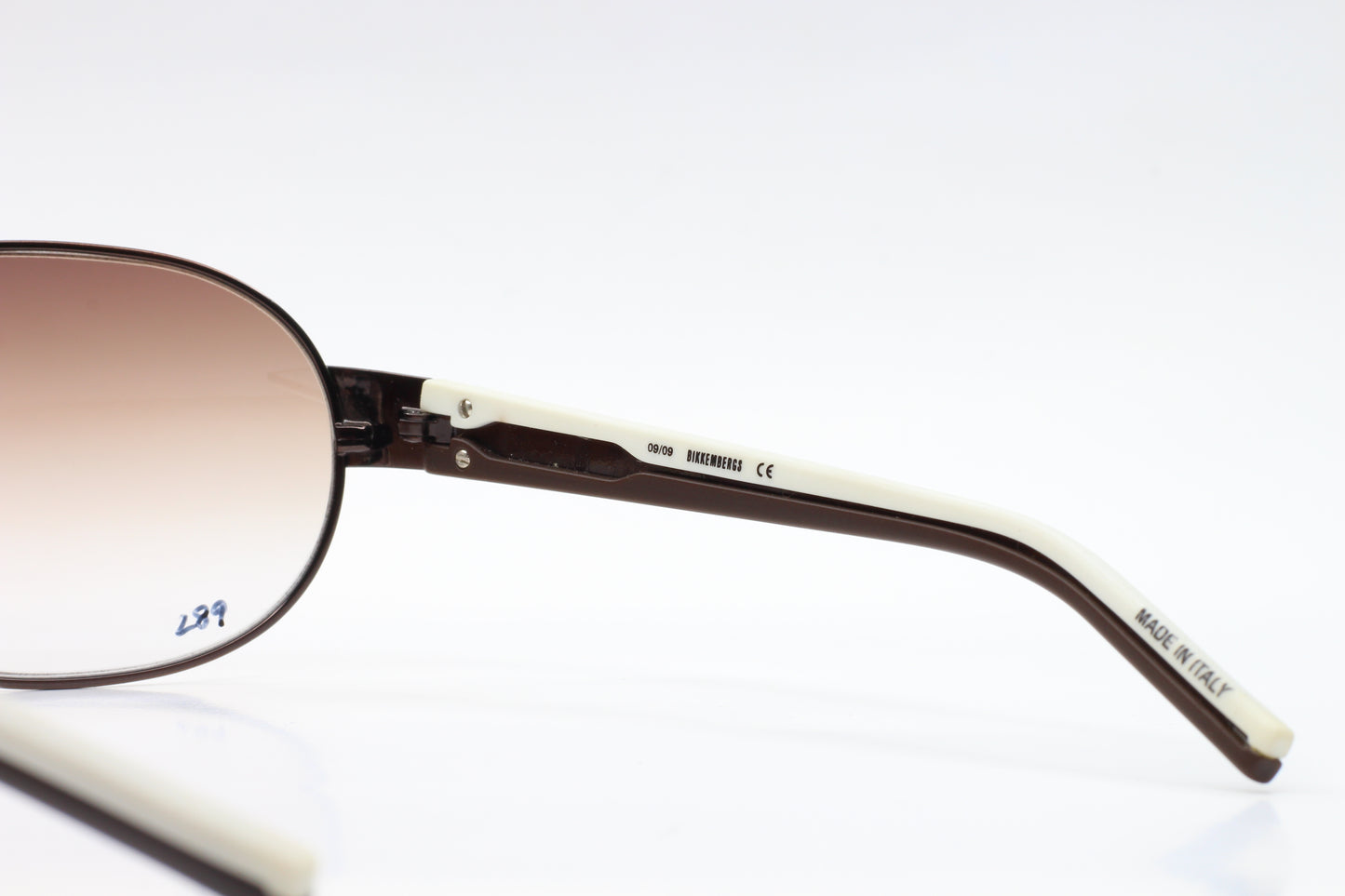 ABC Optical BK58002 white aviator sunglasses with gradient lenses and sleek frame design