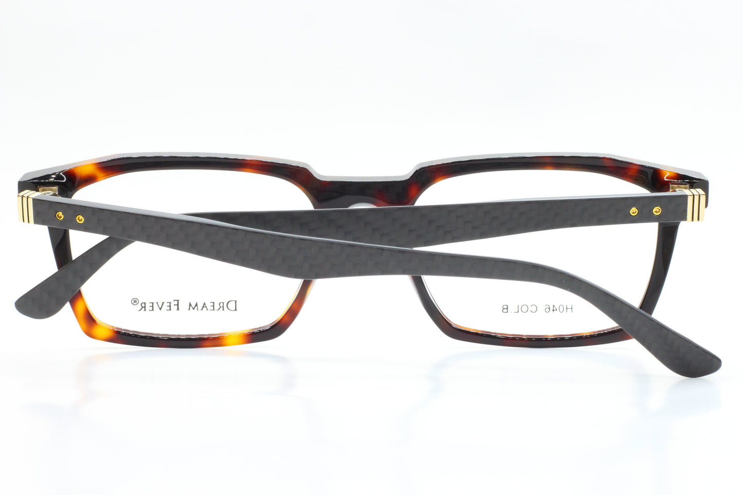 ABC Optical Dream Fever designer eyeglass frames in tortoiseshell with black textured arms