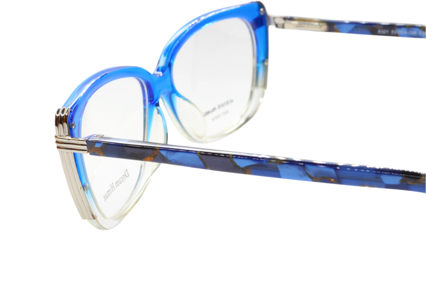 ABC Optical Dream Himax H6321 eyewear with blue and clear optical frames in close-up view