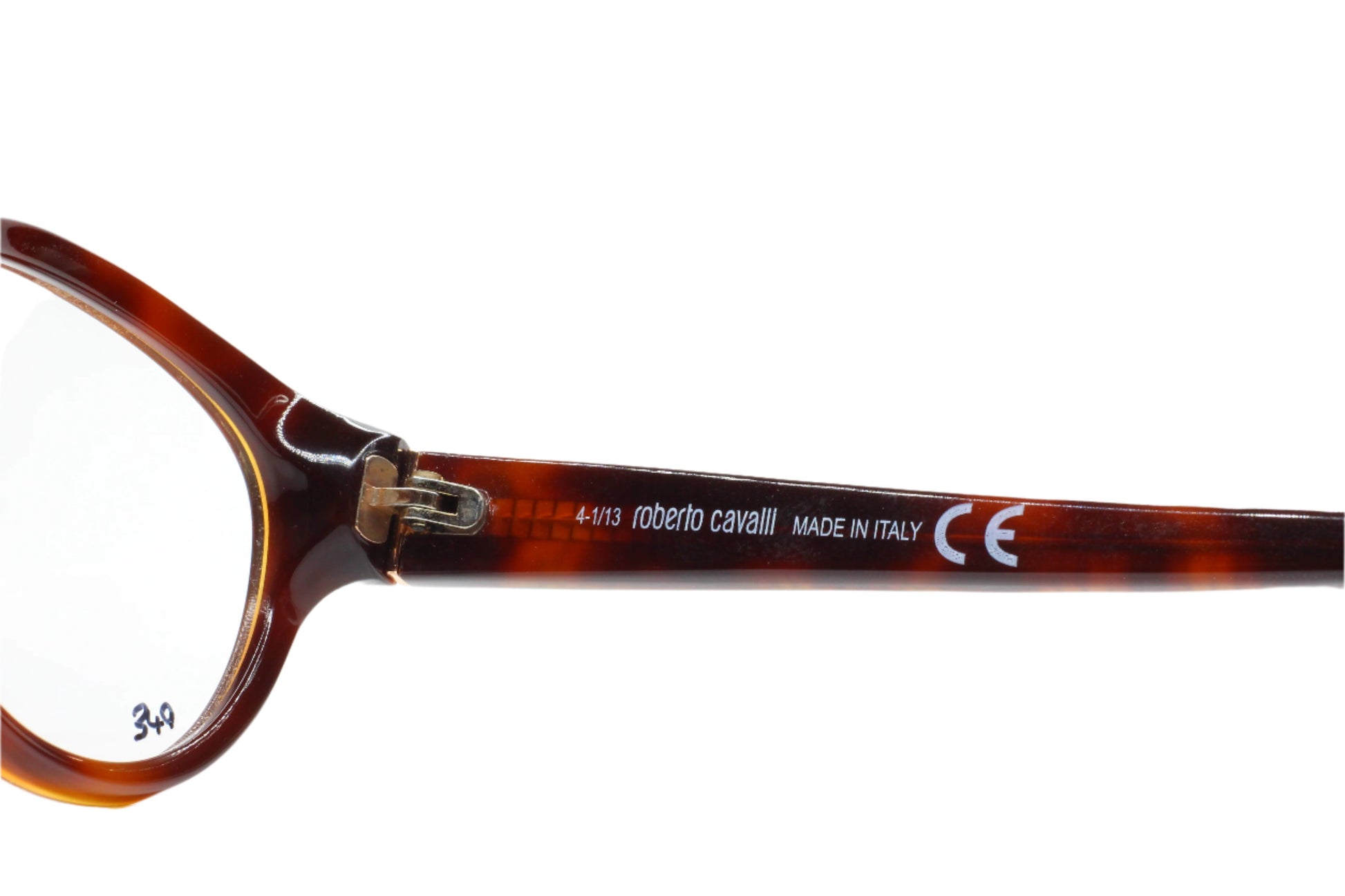 ABC Optical Roberto Cavalli tortoiseshell optical frames made in Italy close-up