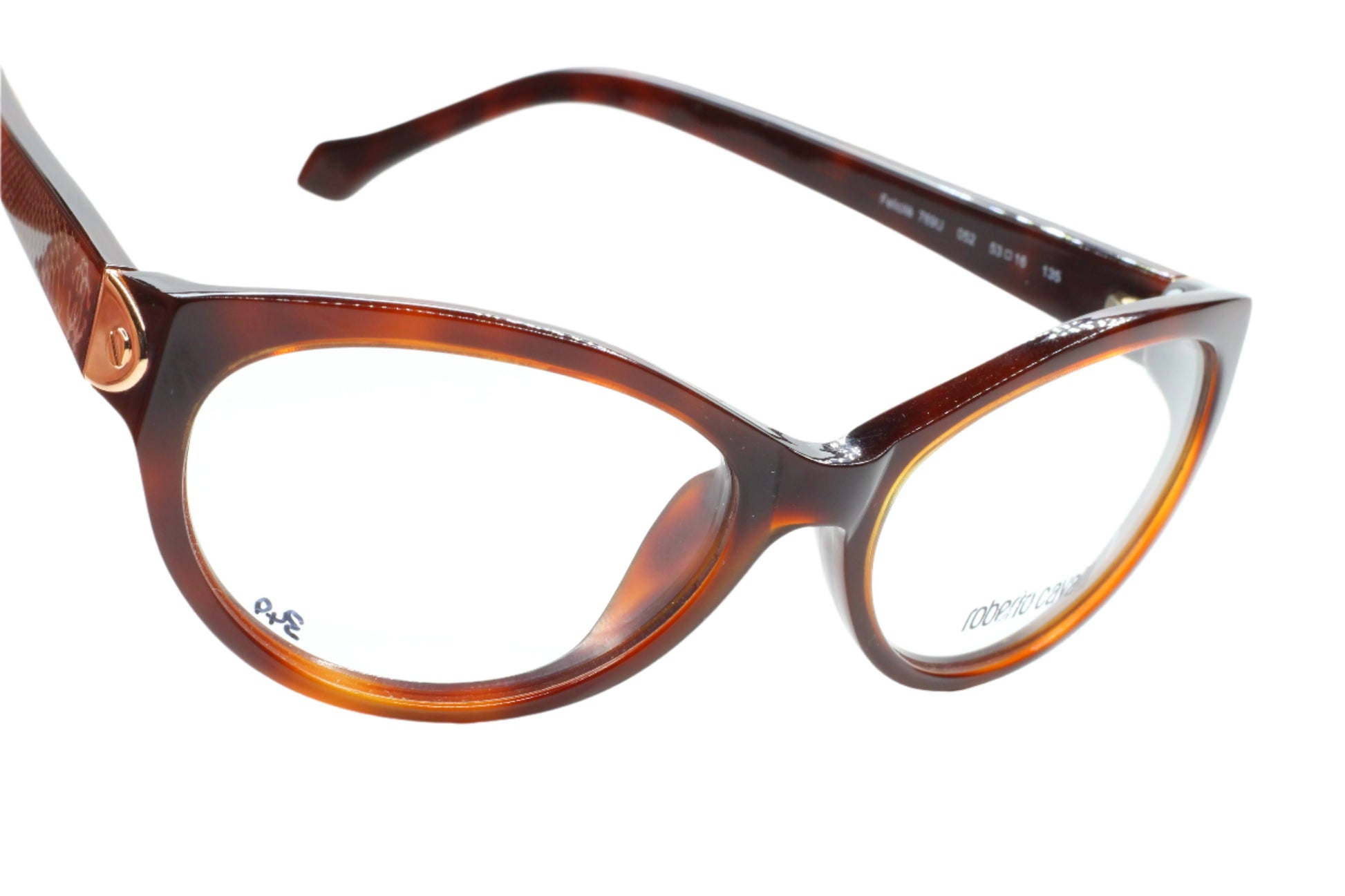 ABC Optical brown tortoiseshell cat-eye optical frames with clear lenses