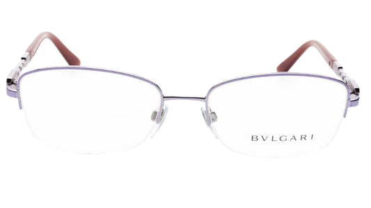 Bvlgari BV2134-B 378 53mm Purple Swarovski Crystals Luxury Eyeglasses -Wo 53-18-135 Silver Metal Optical Frames ABC Optical Eyeglasses