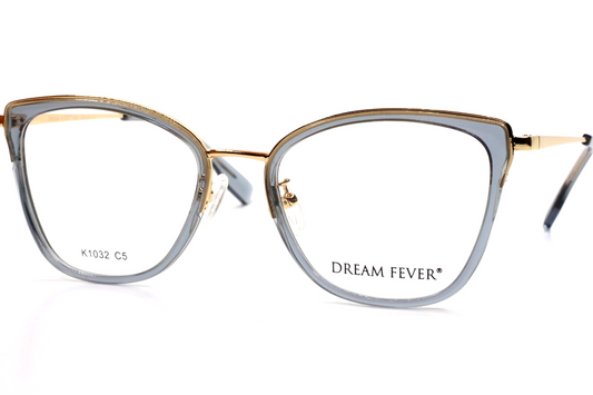 Dream Fever K1032 Crystal Gray Gold Designer Italy Eyeglasses -Wo Optical Frames ABC Optical Eyeglasses