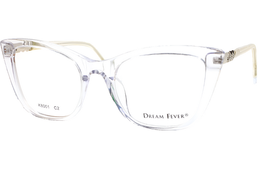Dream Fever K8001 Crystal Clear Gold Acetate Designer Italy Eyeglasses -Wo Optical Frames ABC Optical Eyeglasses