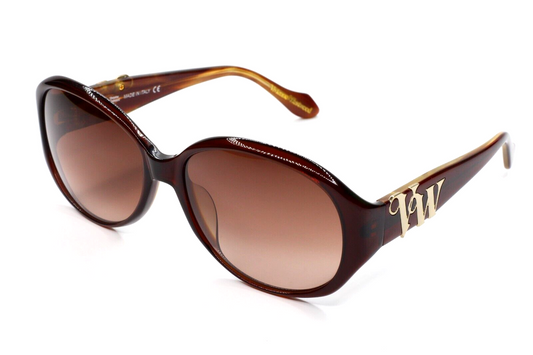 Vivienne Westwood VW75806 Brown Gold Luxury Italy Sunglasses -Wo 58-17-130 Brown Gold Acetate Optical Frames ABC Optical sunglasses