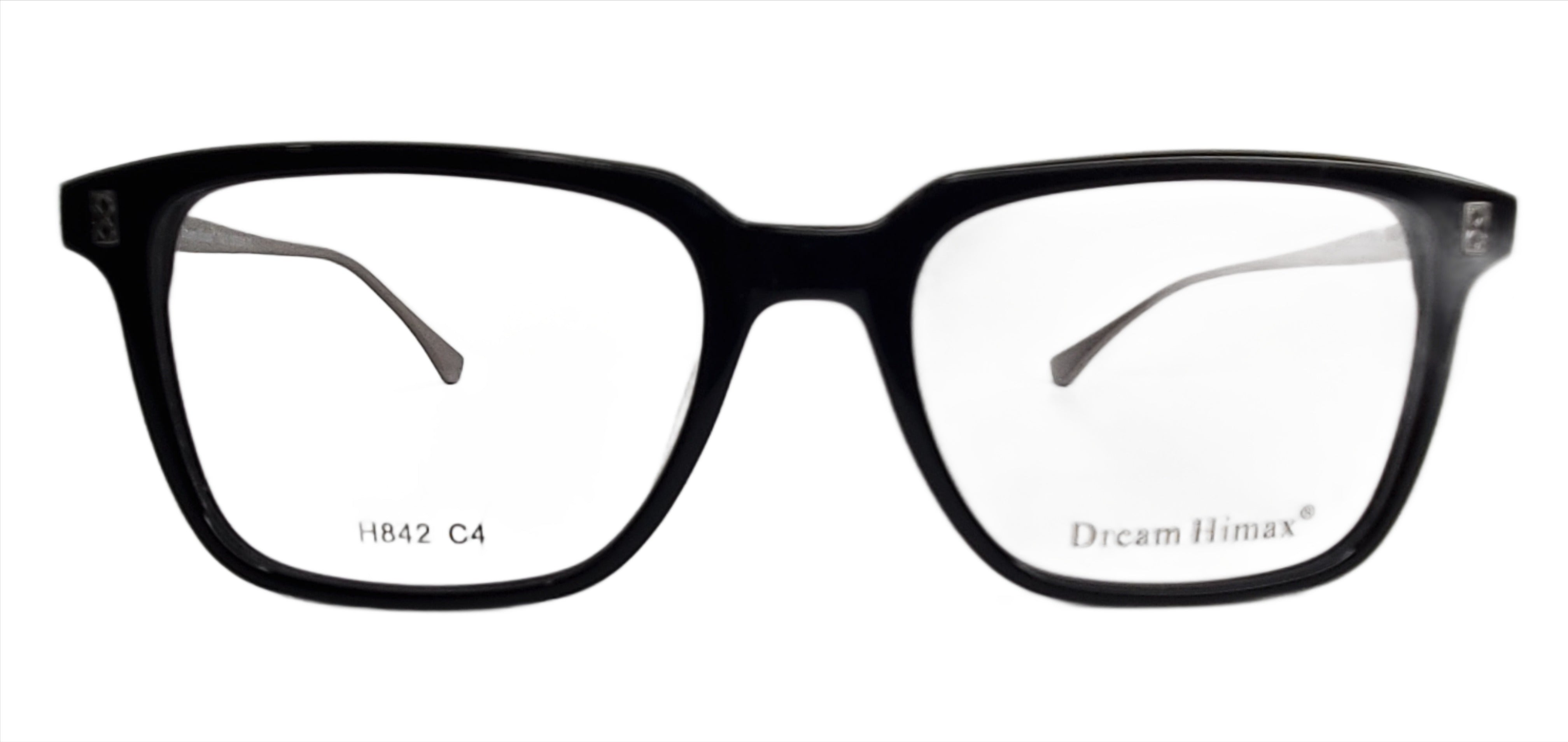 Dream Himax H842 Black Silver Italy Eyeglasses Ma