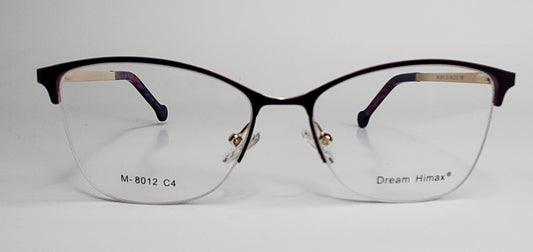 Dream Himax M-8012 Purple Gold Metal Fashion Eyeglasses -Wo 54-15-135 Purple Gold C4 M-8012 Metal Optical Frames ABC Optical Eyeglasses