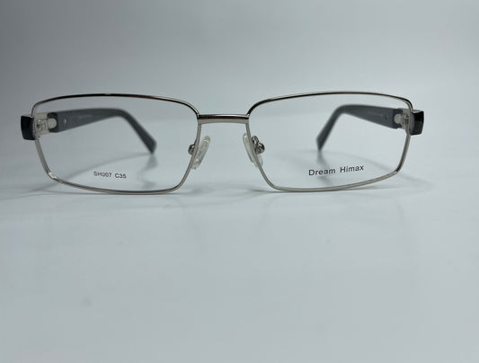 Dream Himax SH007 Silver Black Designer Italy Eyeglasses -Ma Optical Frames ABC Optical Eyeglasses