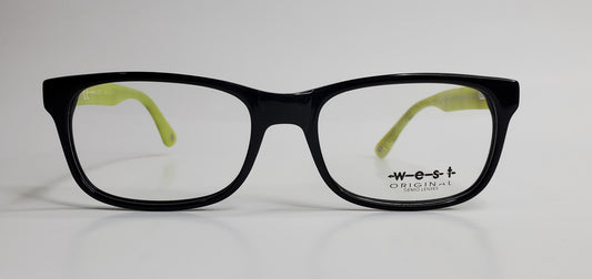 West 99474 Black Designer Light Olive Green Fashion Square Italy Eyeglasses -Ma Optical Frames ABC Optical Eyeglasses