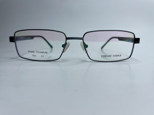 Dream Himax T01 Gray Black Metal Designer Italy Eyeglasses -Ma Optical Frames ABC Optical Eyeglasses