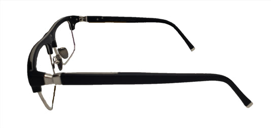 Dream Fever K002 Black Silver Metal Fashion Eyeglasses -Ma Optical Frames ABC Optical Eyeglasses