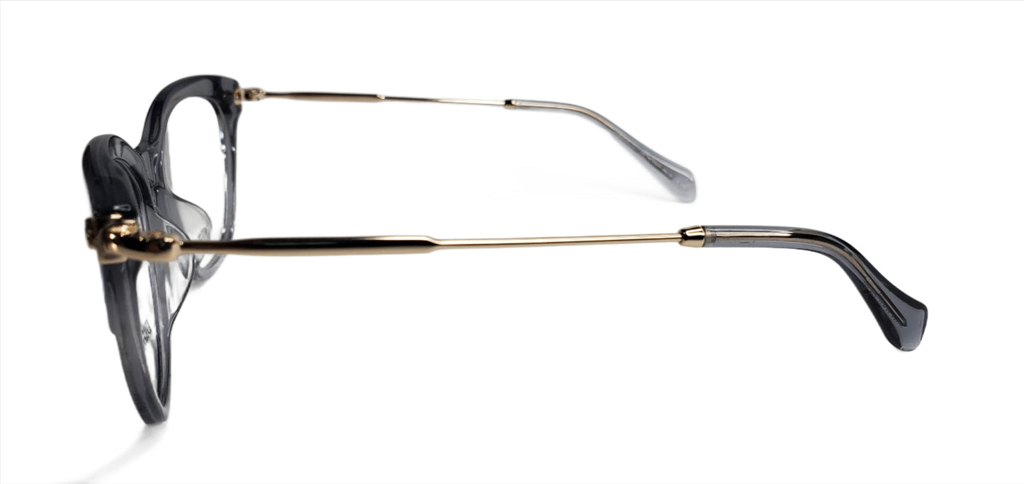 Dream Fever K1033 Transparent Gray Gold Italy Eyeglasses -Wo Optical Frames ABC Optical Eyeglasses