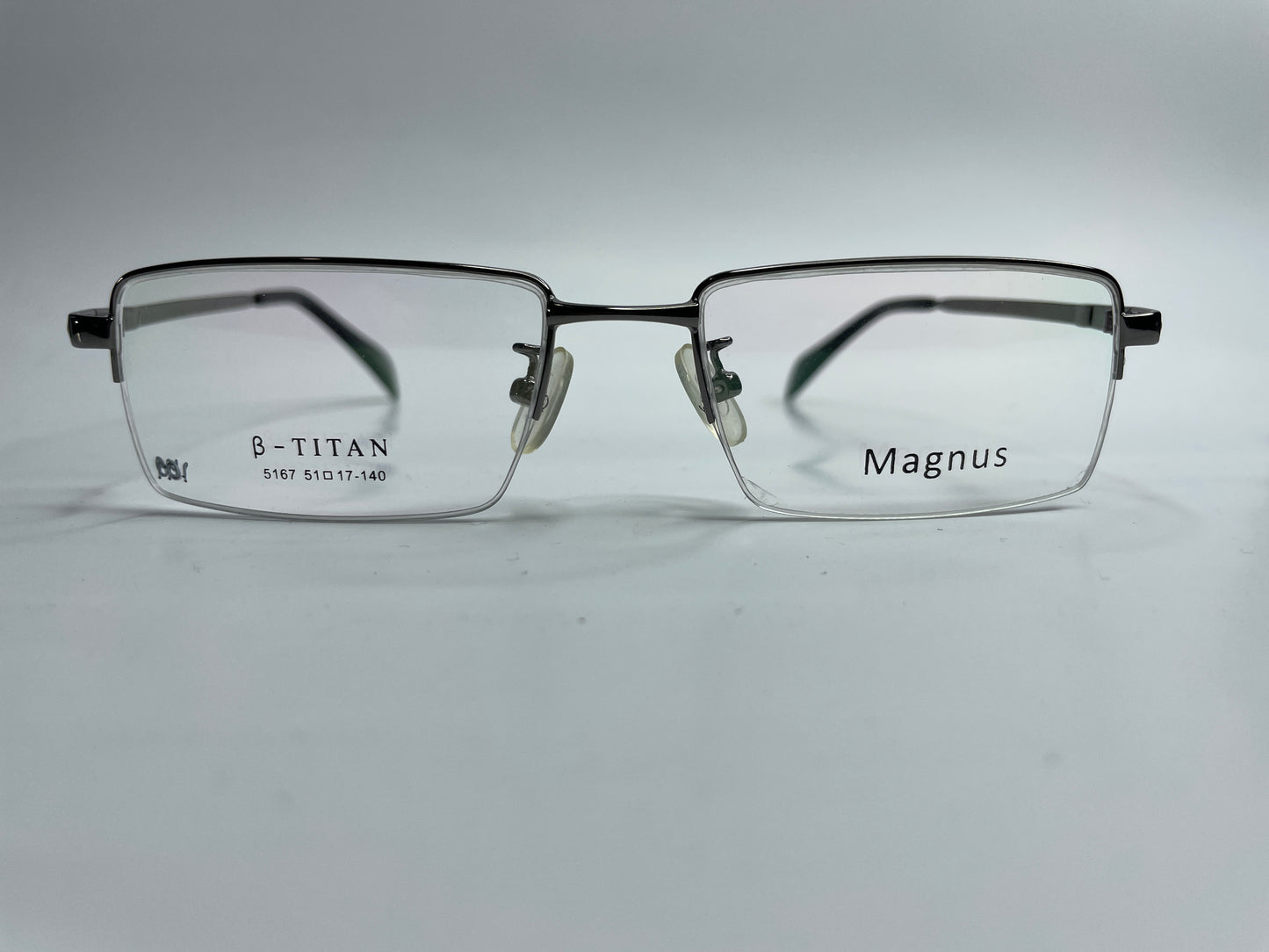 Magnus 5167 B-Titan Silver Metal Eyeglasses -Ma Optical Frames ABC Optical Eyeglasses
