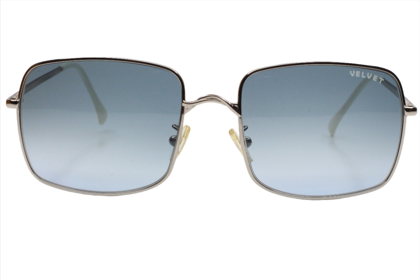 VELVET Peace Eyewear Silver White Gradient Italy Sunglasses