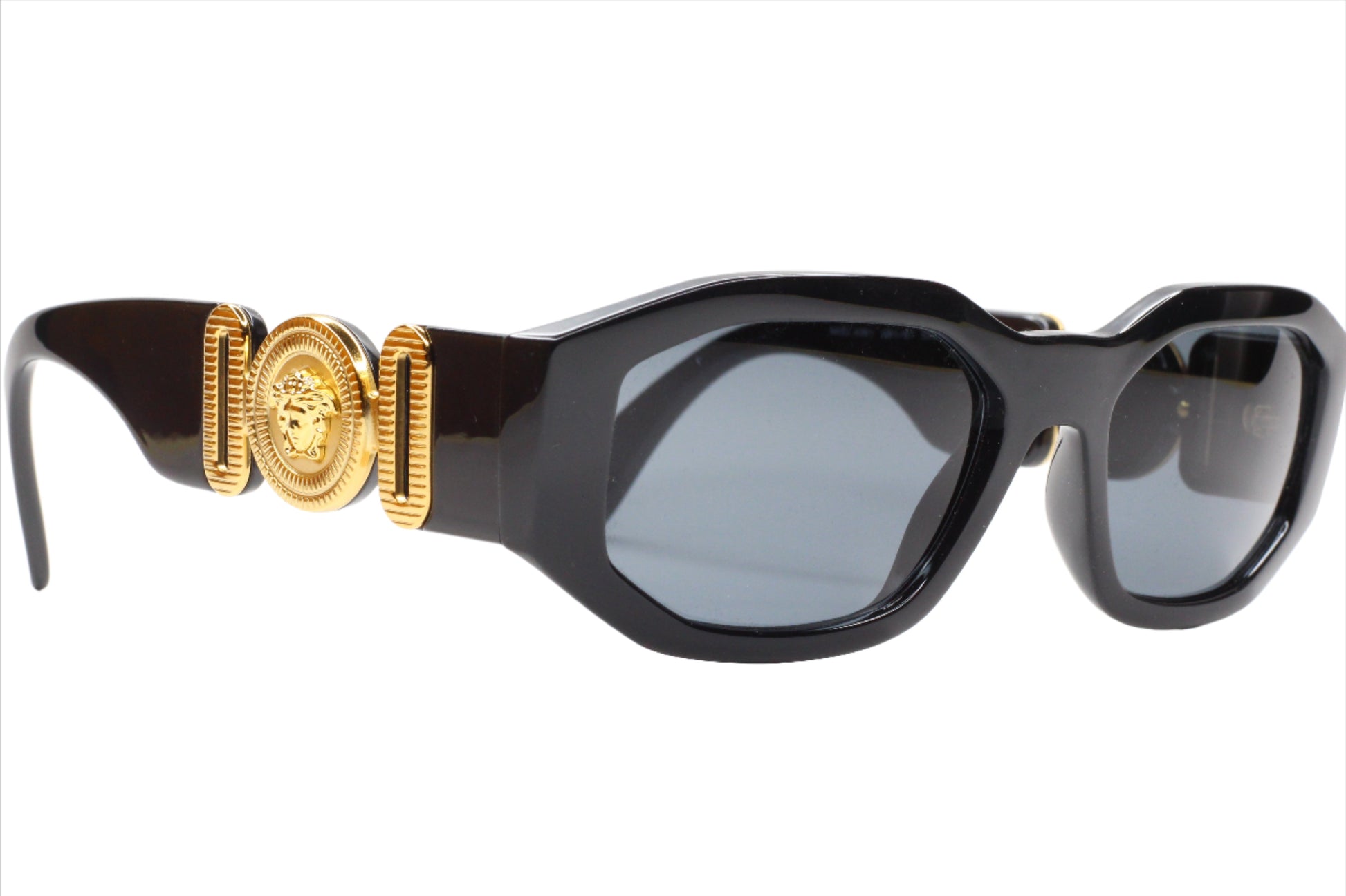 Versace VE4361 Black Gold Medusa Biggie Sunglasses -Ma Optical Frames ABC Optical sunglasses