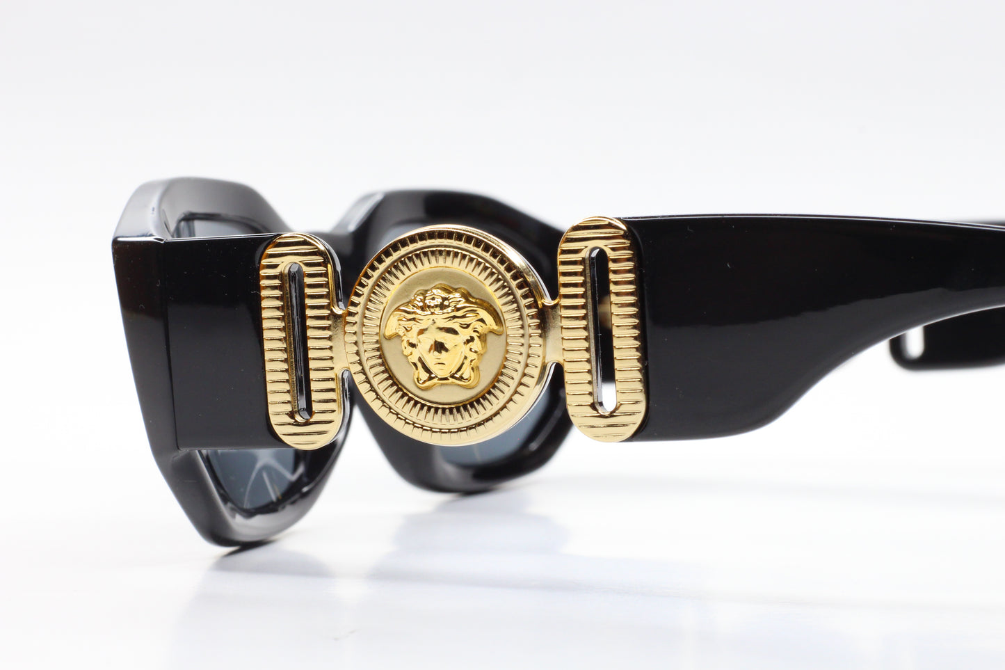 Versace VE4361 Black Gold Medusa Biggie Sunglasses