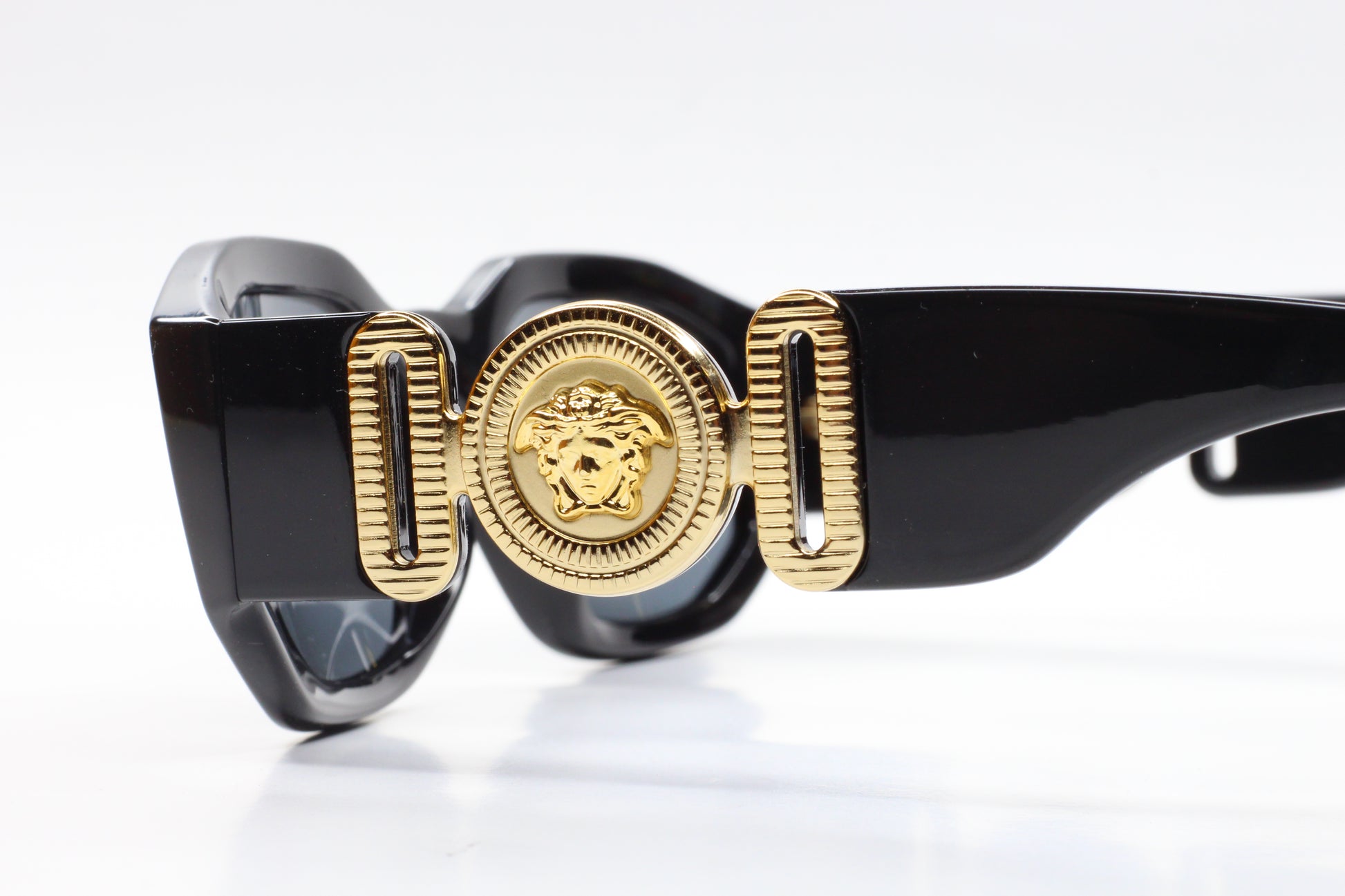 Versace VE4361 Black Gold Medusa Biggie Sunglasses -Ma Optical Frames ABC Optical sunglasses