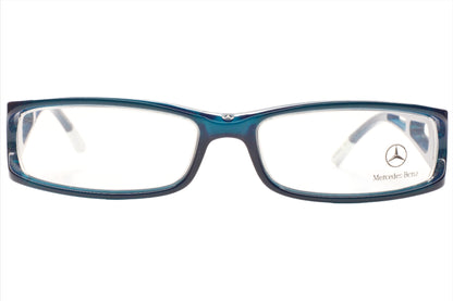 Mercedes-Benz MB05003 Blue Rectangle Luxury Italy Eyeglasses 53-15-135 Blue Acetate Optical Frames ABC Optical Eyeglasses