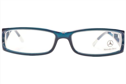 Mercedes-Benz MB05003 Blue Rectangle Luxury Italy Eyeglasses