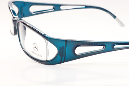 Mercedes-Benz MB05003 Blue Rectangle Luxury Italy Eyeglasses Optical Frames ABC Optical Eyeglasses