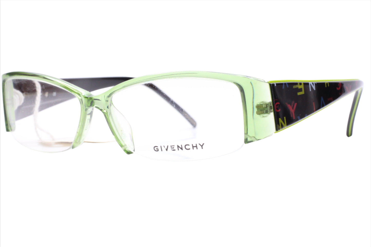 Givenchy VGV561 COL.3GE Crystal Clear Green Designer Italy Eyeglasses Optical Frames ABC Optical Eyeglasses