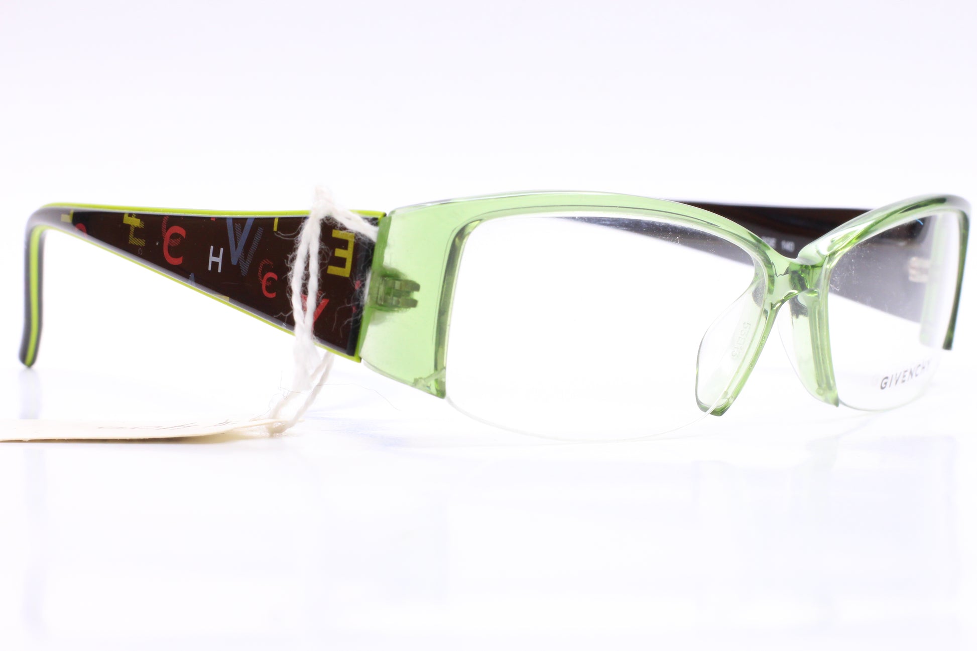 Givenchy VGV561 COL.3GE Crystal Clear Green Designer Italy Eyeglasses Optical Frames ABC Optical Eyeglasses