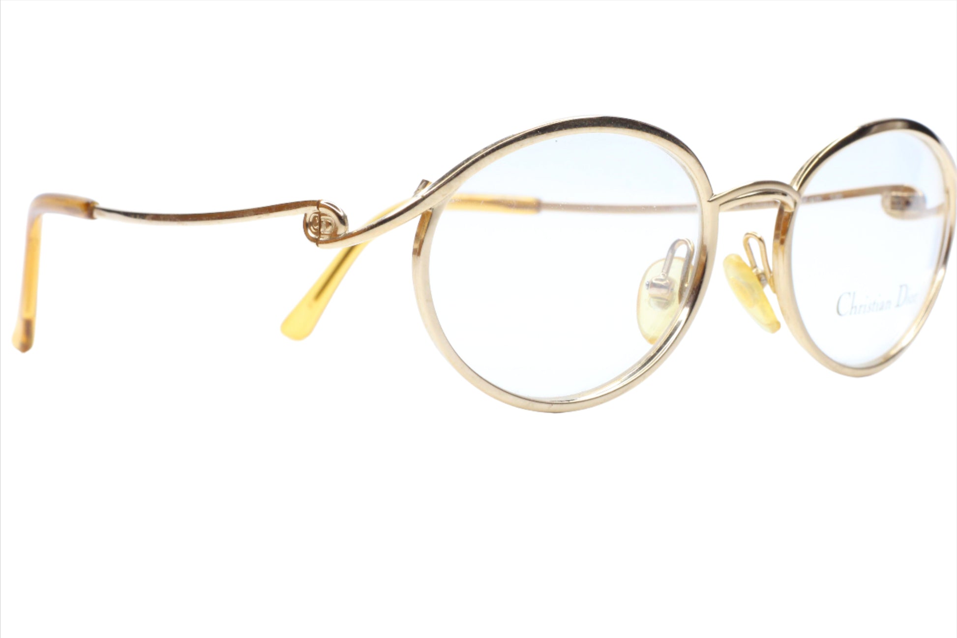 Christian Dior CD2039 Gold 40K RX Vintage Luxury Austria Eyeglasses Optical Frames ABC Optical Eyeglasses