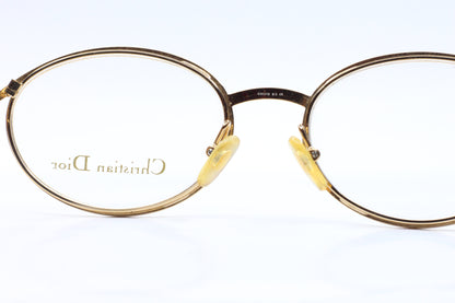 Christian Dior CD2039 Gold 40K RX Vintage Luxury Austria Eyeglasses Optical Frames ABC Optical Eyeglasses