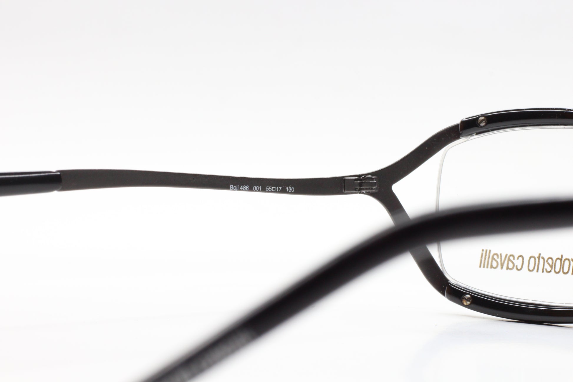 Roberto Cavalli BOJI 486 001 Black Gunmetal Designer Eyeglasses Optical Frames ABC Optical Eyeglasses