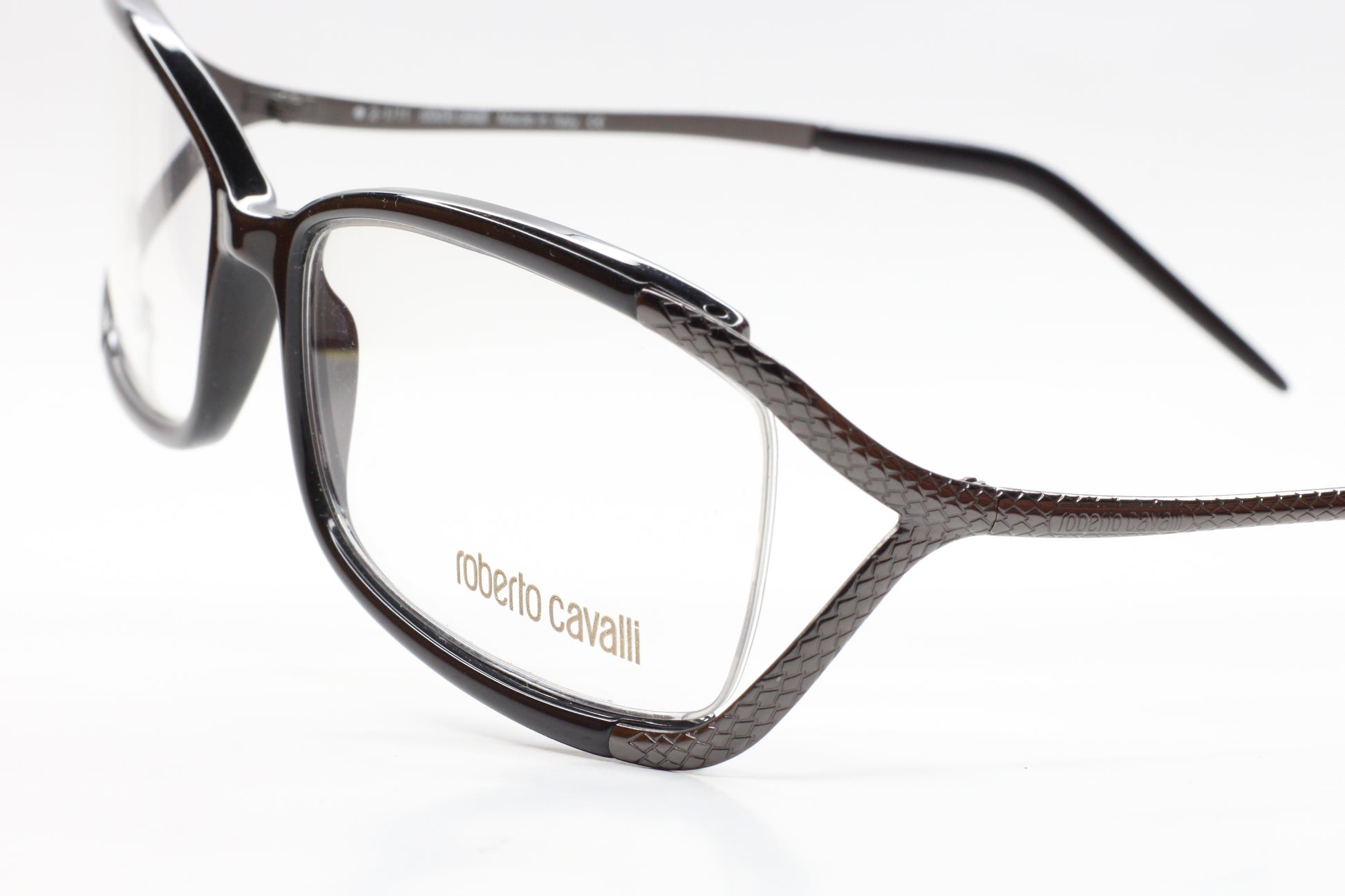 Roberto Cavalli BOJI 486 001 Black Gunmetal Designer Eyeglasses Optical Frames ABC Optical Eyeglasses