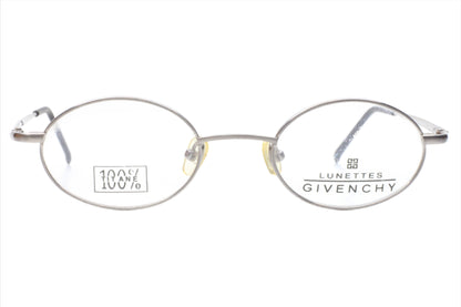 Givenchy Lunettes GV1083 01 Silver Vintage France Eyeglasses 46-21-130 Silver Metal Optical Frames ABC Optical Eyeglasses