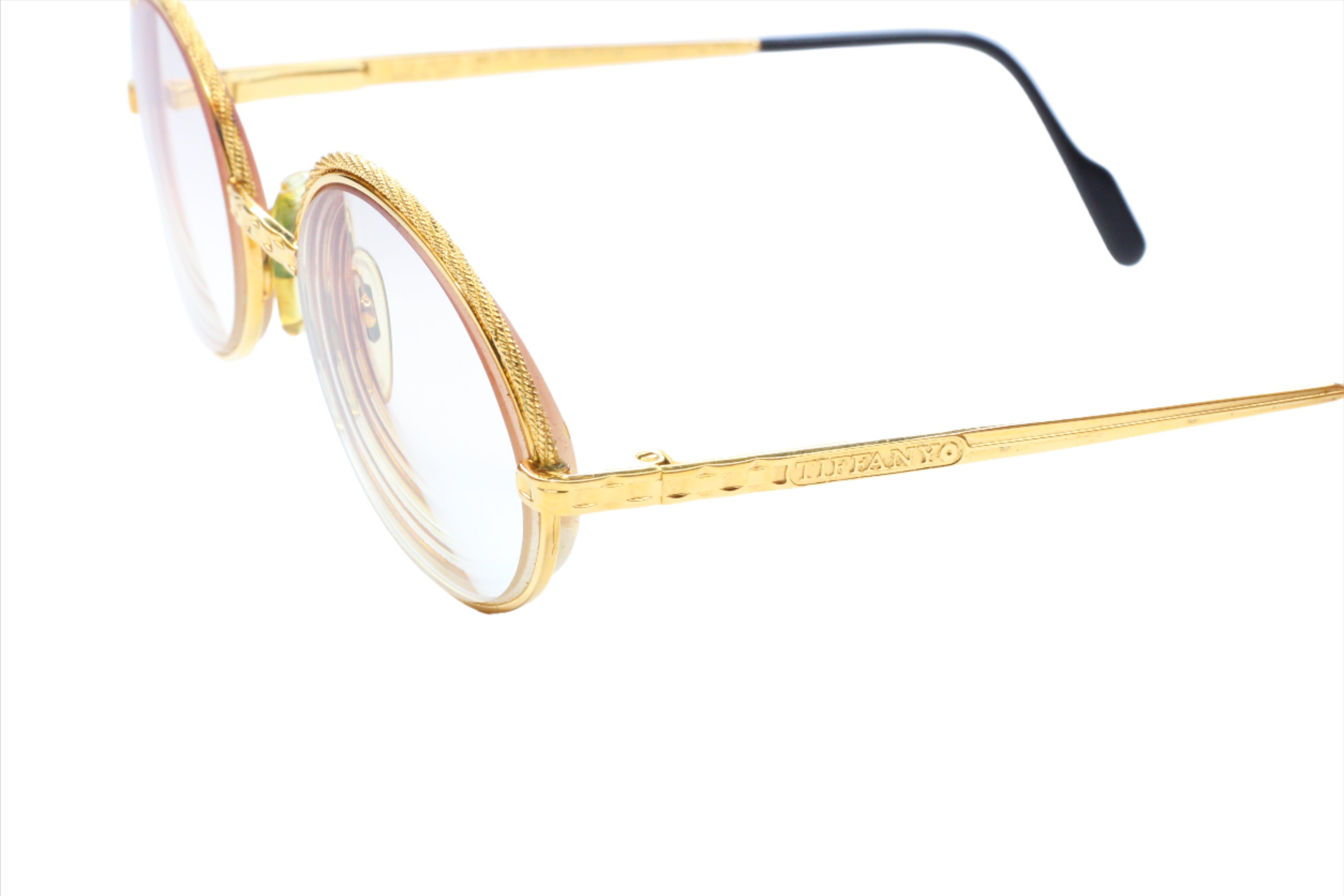Tiffany Lunettes T72 COL. 4 23K GOLD PLATED Italy Vintage 1987