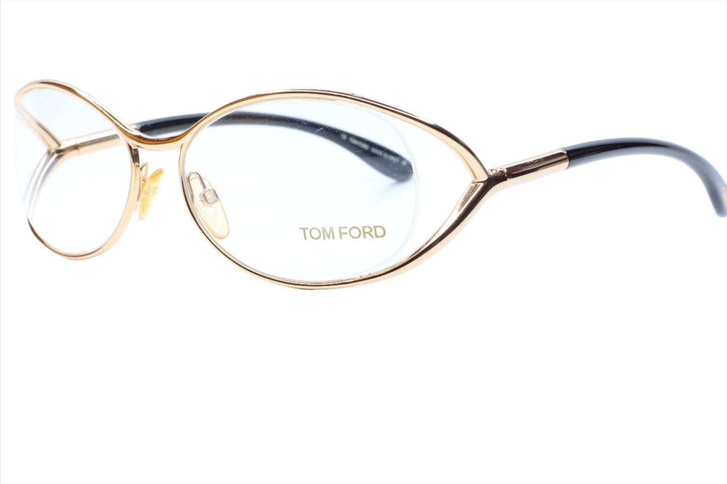 Tom Ford TF5059 772 Gold Black Oval Designer Italy Eyeglasses 56mm Optical Frames ABC Optical Eyeglasses