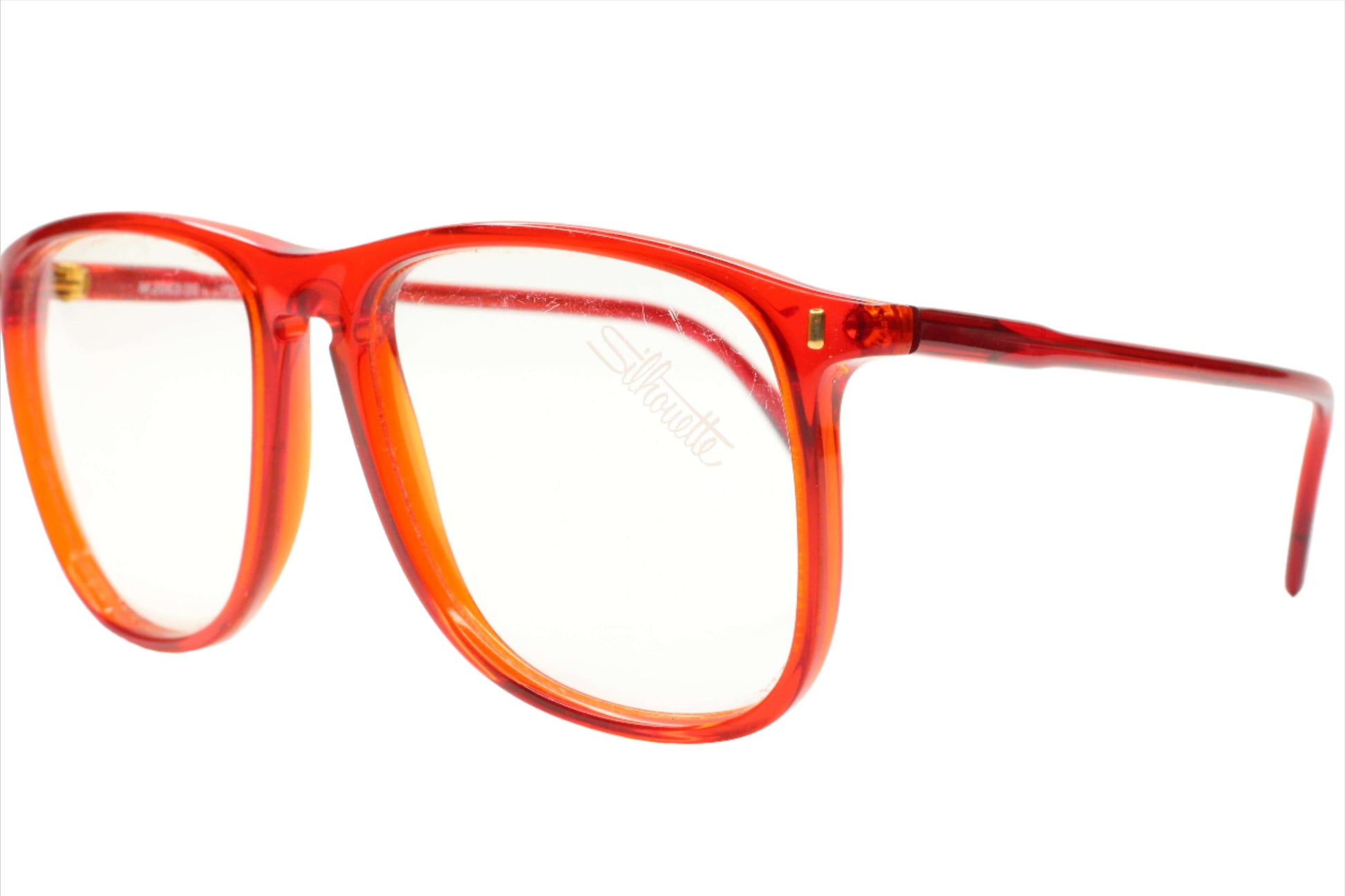 Silhouette M2063/20 C2777 Crystal Red Vintage Made in Austria Eyeglasses Optical Frames ABC Optical Eyeglasses