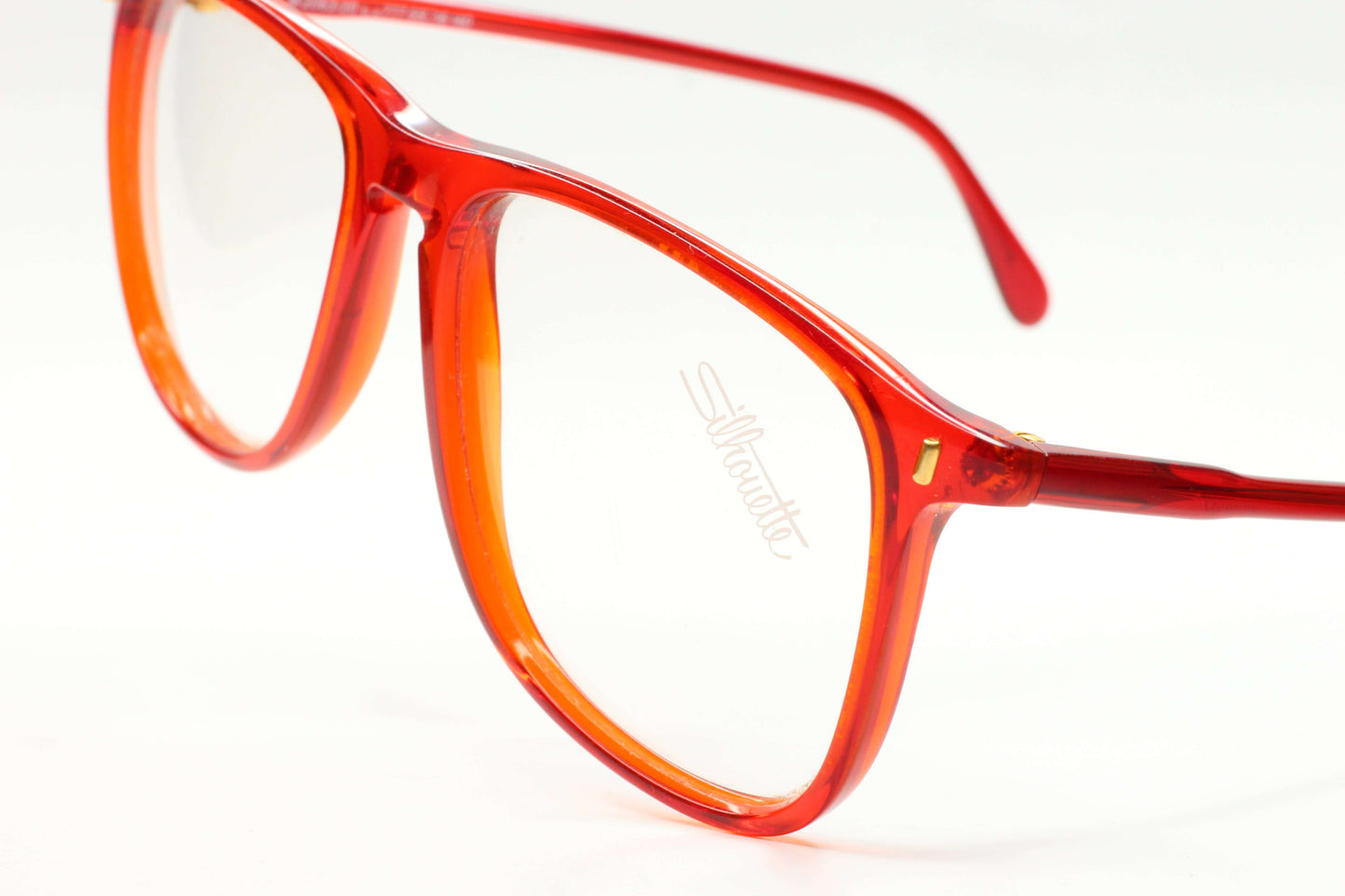 Silhouette M2063/20 C2777 Crystal Red Vintage Made in Austria Eyeglasses Optical Frames ABC Optical Eyeglasses