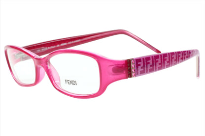 Fendi F838R 525 Fuchsia Pink Rectangle Italy Designer Eyeglasses Optical Frames ABC Optical Eyeglasses