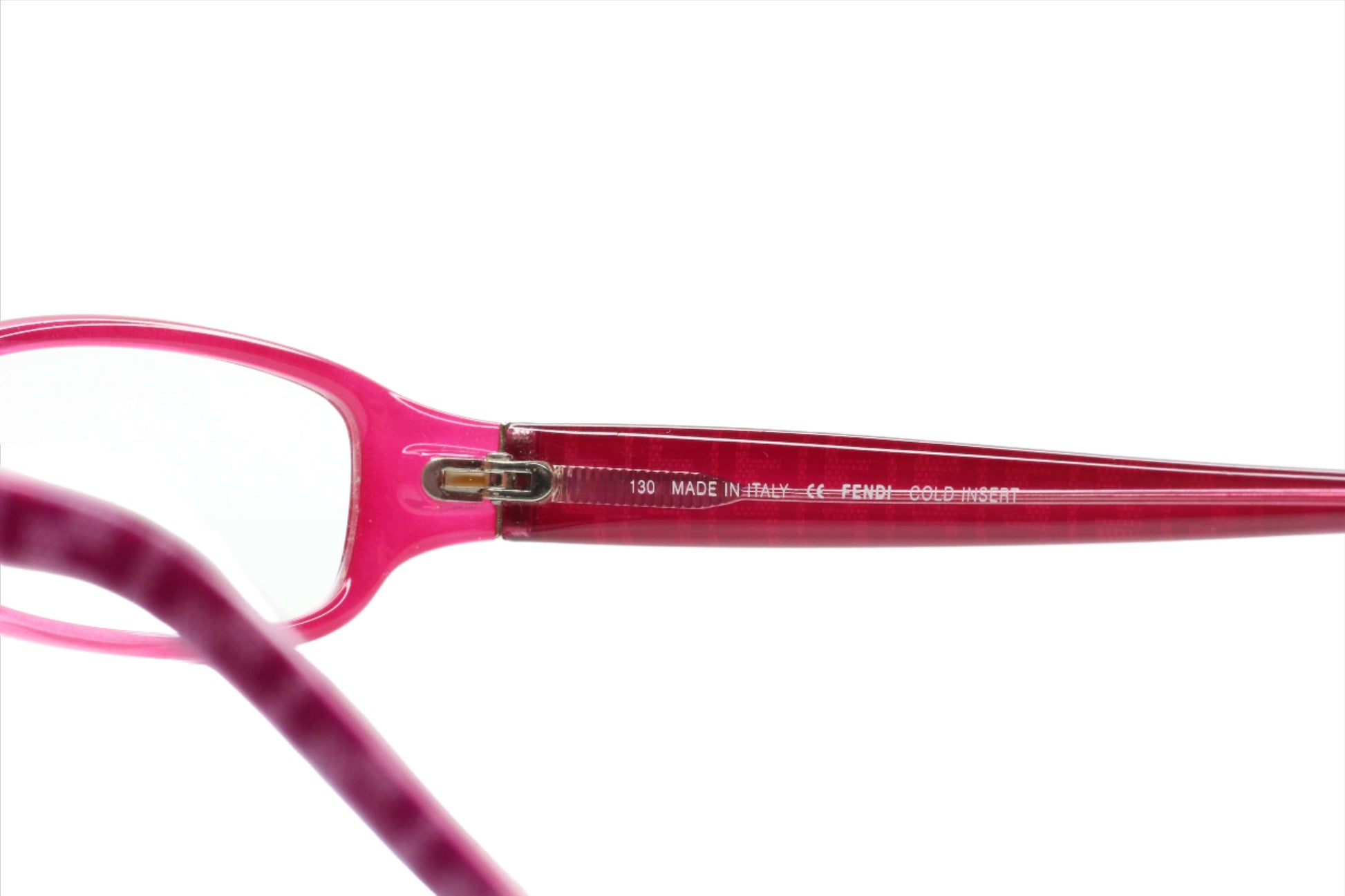 Fendi F838R 525 Fuchsia Pink Rectangle Italy Designer Eyeglasses Optical Frames ABC Optical Eyeglasses