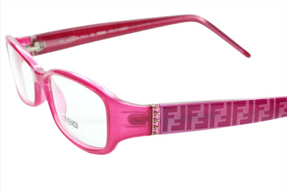 Fendi F838R 525 Fuchsia Pink Rectangle Italy Designer Eyeglasses Optical Frames ABC Optical Eyeglasses