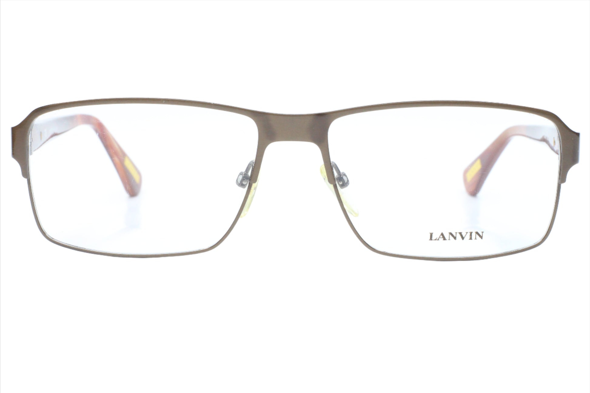 Lanvin VLN 011 COL.0K05 Gunmetal Brown Italy Designer Eyeglasses 56-15-140 Brown Metal Optical Frames ABC Optical Eyeglasses