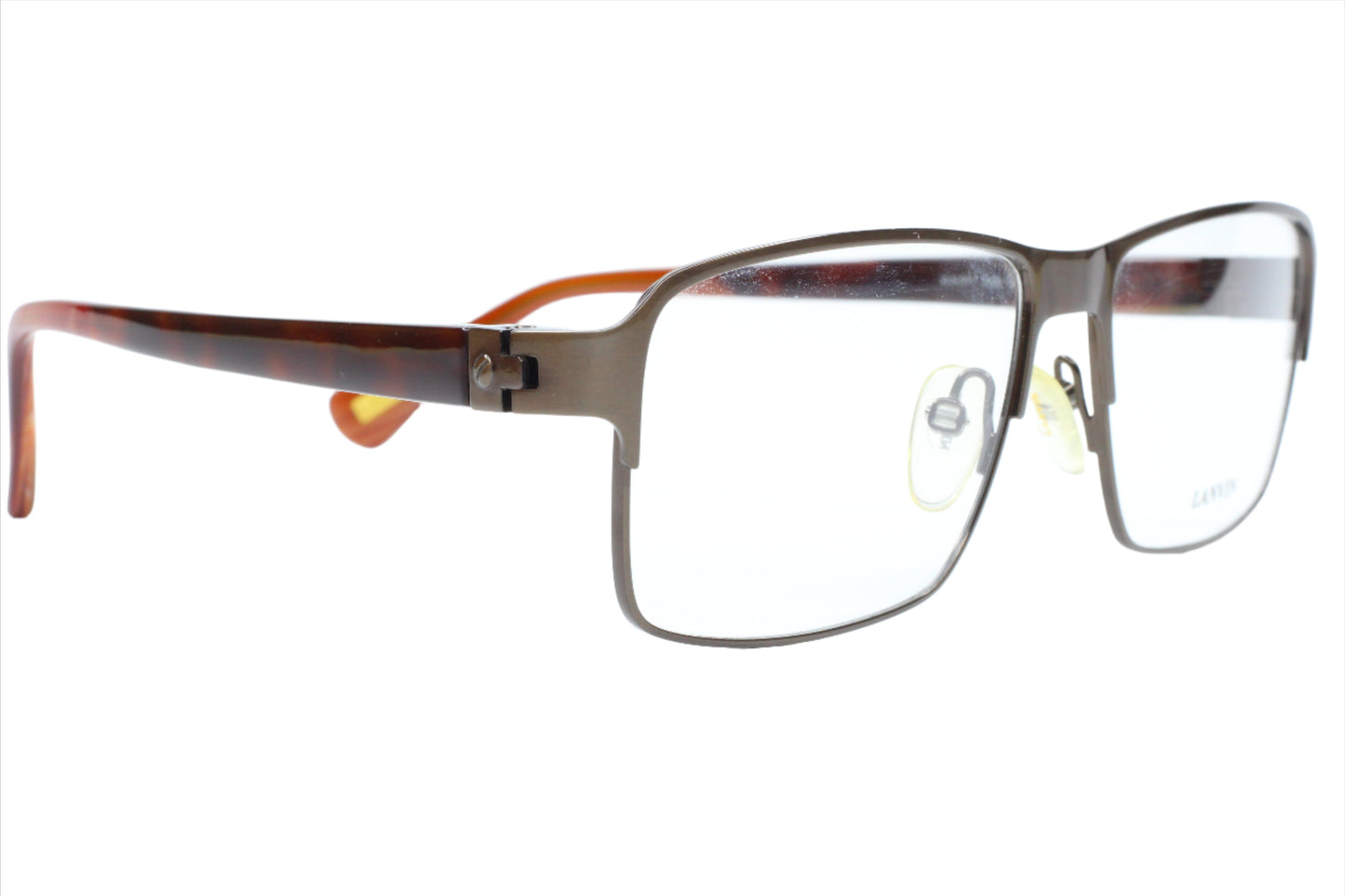 Lanvin VLN 011 COL.0K05 Gunmetal Brown Italy Designer Eyeglasses Optical Frames ABC Optical Eyeglasses