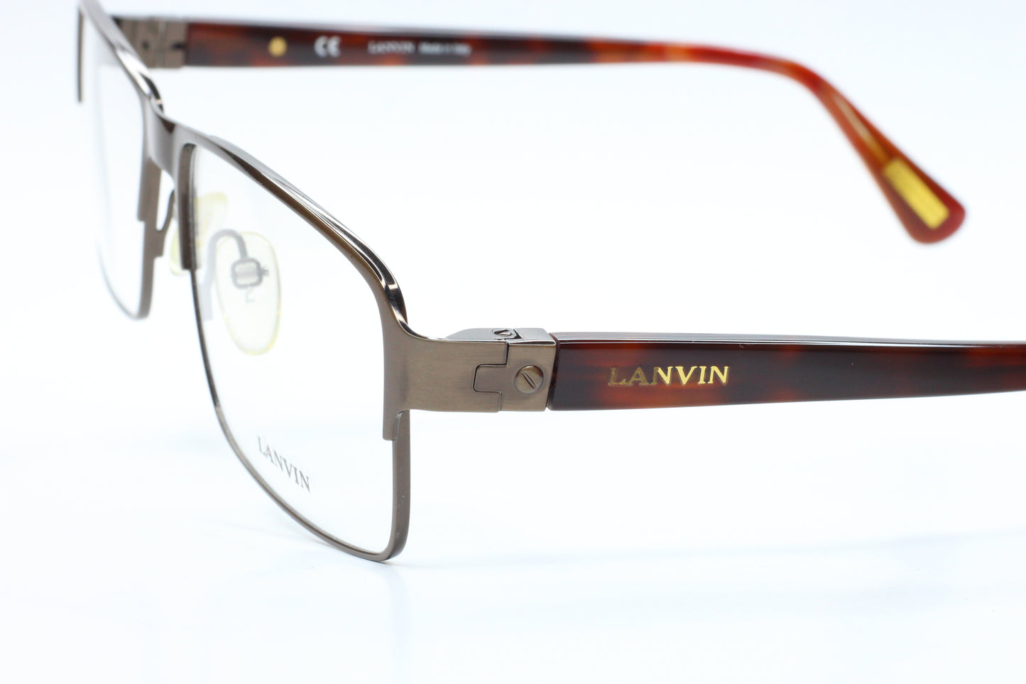 Lanvin VLN 011 COL.0K05 Gunmetal Brown Italy Designer Eyeglasses Optical Frames ABC Optical Eyeglasses