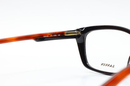 Lanvin VLN521 COL.6K2 Havana Dark Brown Italy Eyeglasses Optical Frames ABC Optical Eyeglasses