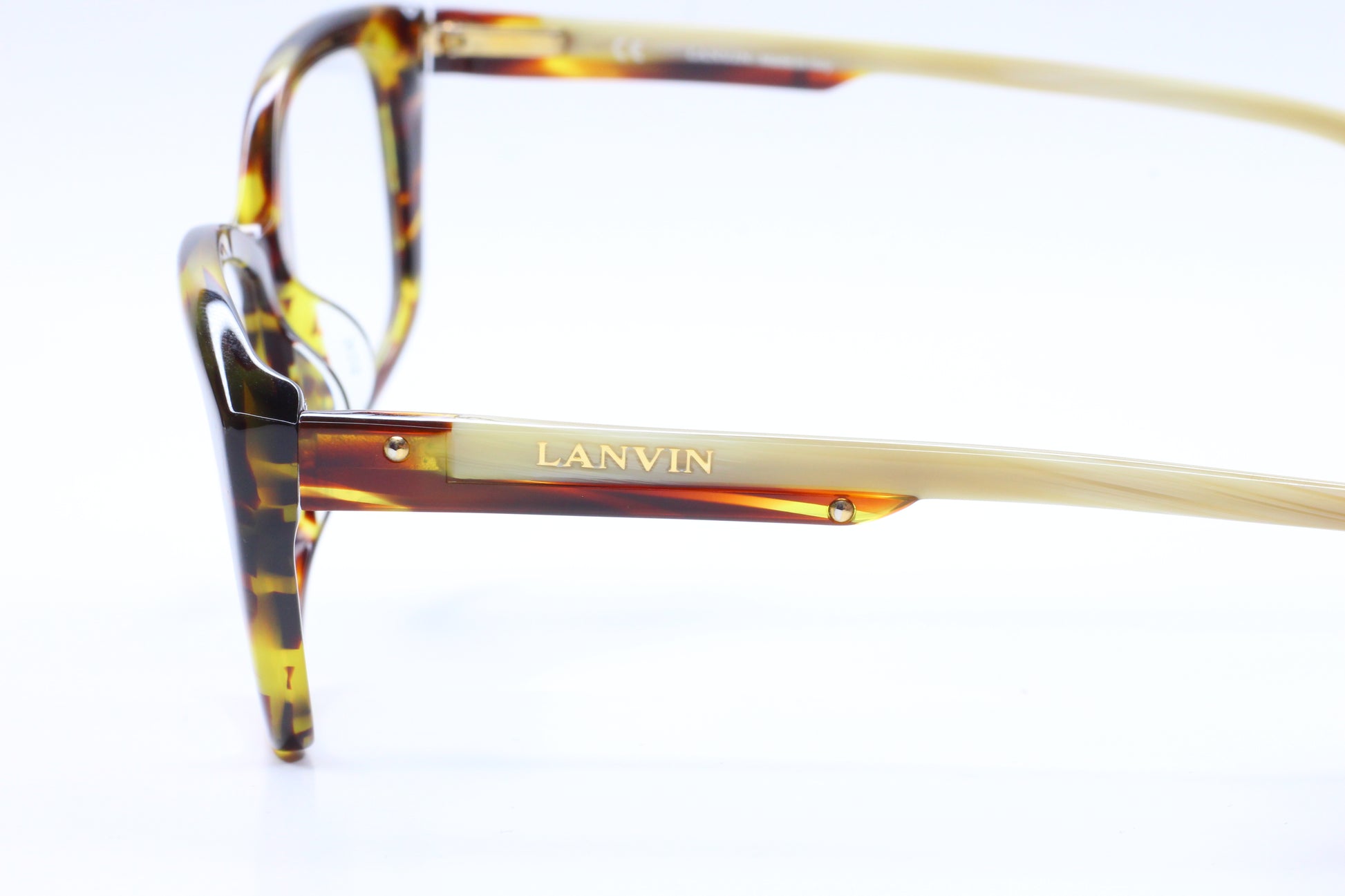 Lanvin VLN521 COL.6K2 Havana Dark Brown Italy Eyeglasses Optical Frames ABC Optical Eyeglasses