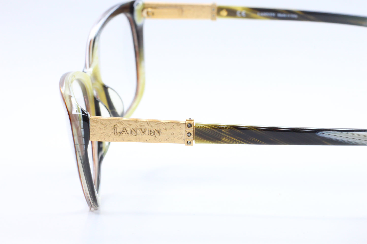 Lanvin Paris VLN523S 0ALH Light Brown Designer Italy Eyeglasses Optical Frames ABC Optical Eyeglasses