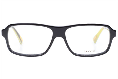 Lanvin Paris VLN526 700X Glossy Black Designer Italy Eyeglasses 55-14-140 Glossy Black Acetate Optical Frames ABC Optical Eyeglasses