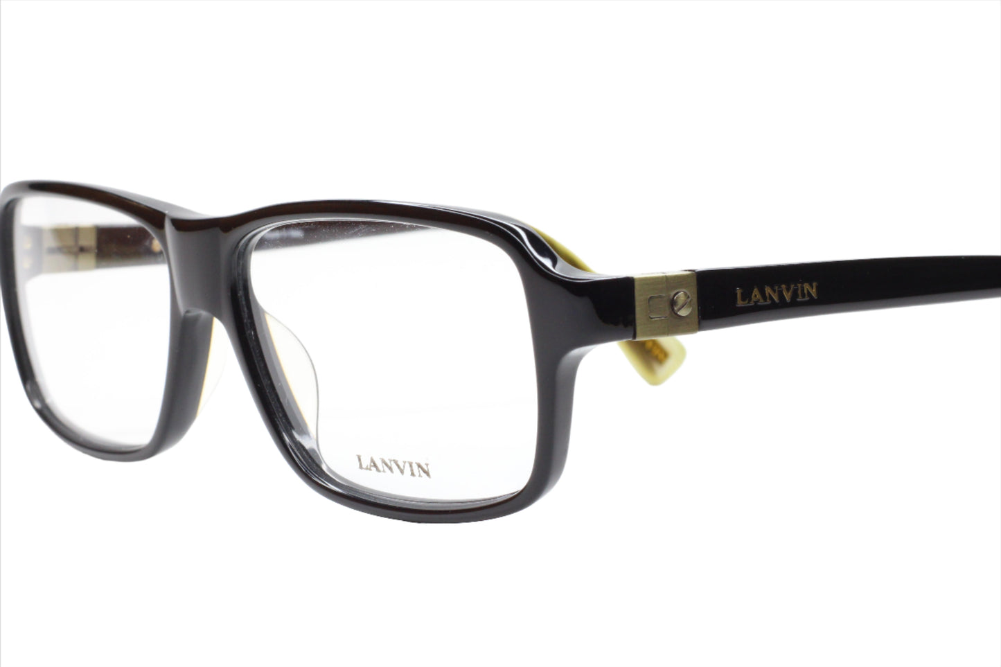 Lanvin Paris VLN526 700X Glossy Black Designer Italy Eyeglasses Optical Frames ABC Optical Eyeglasses