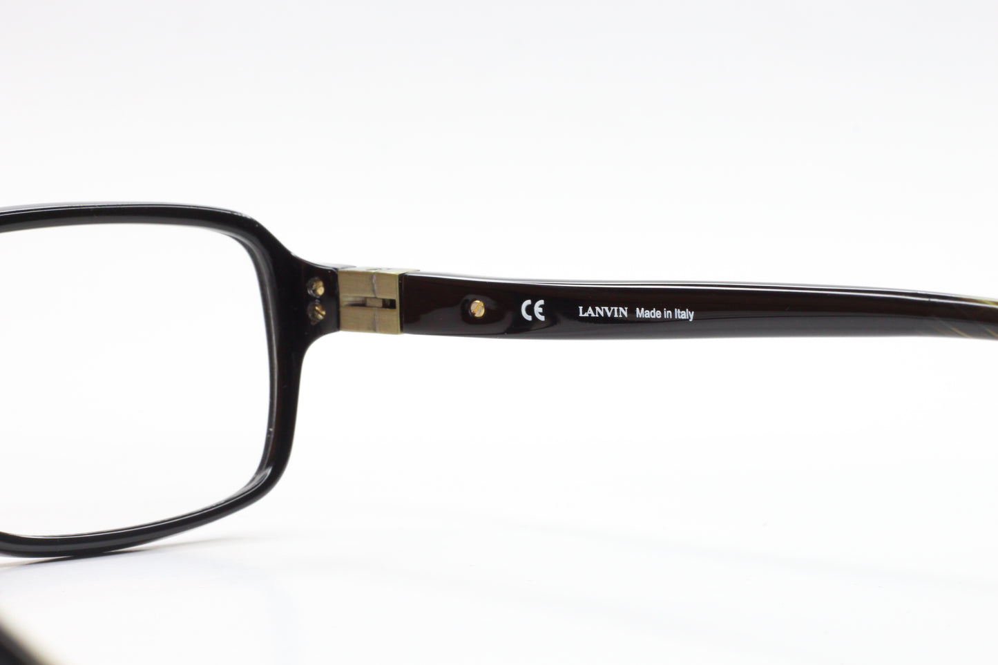 Lanvin Paris VLN526 700X Glossy Black Designer Italy Eyeglasses Optical Frames ABC Optical Eyeglasses