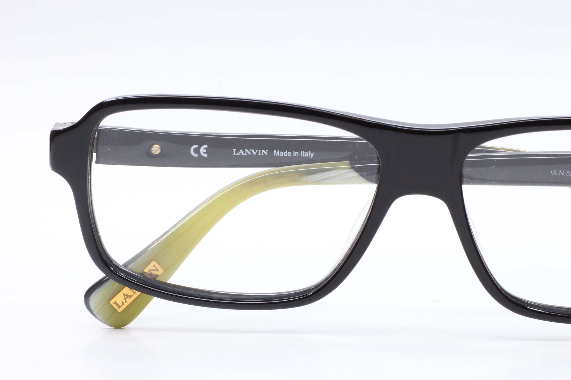 Lanvin Paris VLN526 700X Glossy Black Designer Italy Eyeglasses Optical Frames ABC Optical Eyeglasses